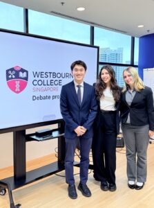 Westbourne College (Singapore) debate students Westbourne College (Singapore) debate students